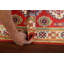 Tapis de couloir unique en laine noué à la main nouvel âge 2 pi x 6 pi rouge / beige