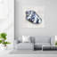 Nautilus coquille dans des teintes bleues II, art mural contemporain abstrait-623509698