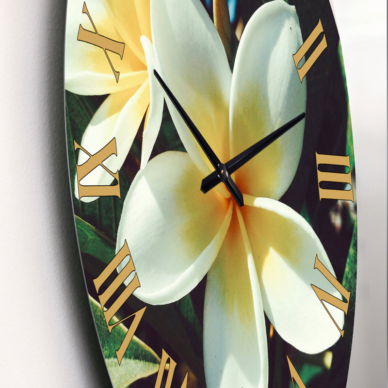 Horloge murale traditionnelle Hawaian Frangipani, Petit