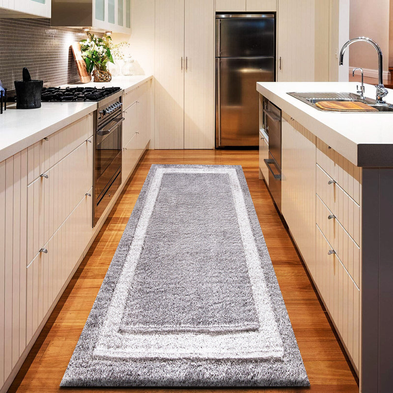 Yorkville Solid Colour Shag Area Rug, Runner 60 x 220cm