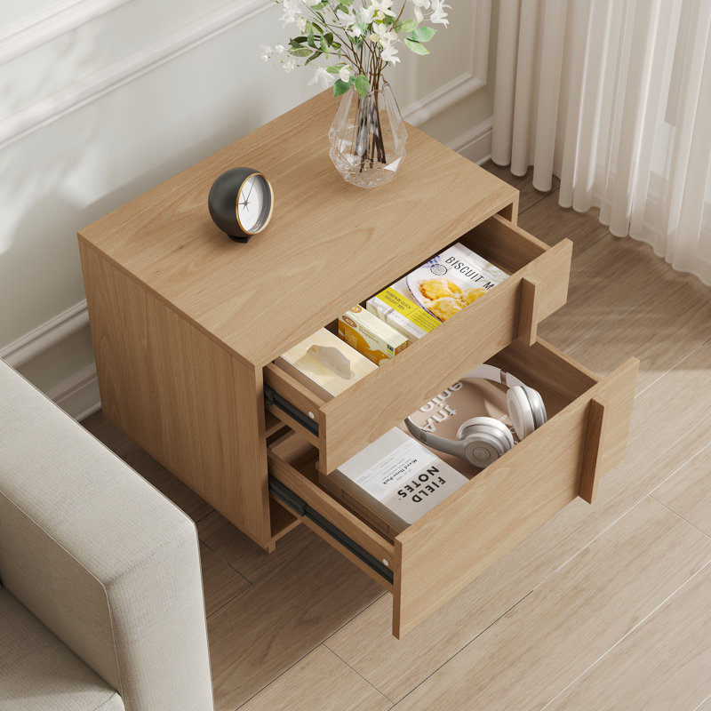 Table de chevet Minimalist, Natural Wood