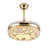 42" Modern Gold Round LED Ceiling Fan Light With Remote Control 6 speeds 3 Colors