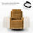 Adwit 26.5"W Modern Swivel Rocker Manual Recliner-458822079