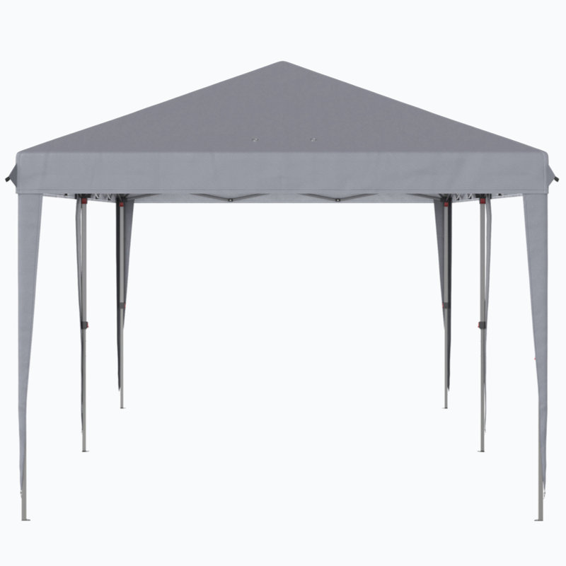 19 Ft. W x 9.5 Ft. D Steel Vault Gazebo