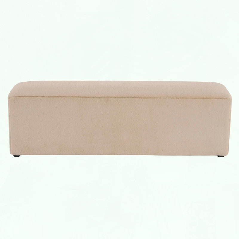 Repose-pieds long en peluche avec tissu doux et design confortable