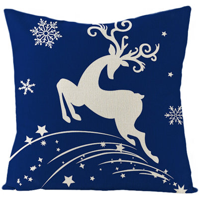 Coussin de Noël étreignant les coussins en lin pour la maison, décoration de Noël 1PCS