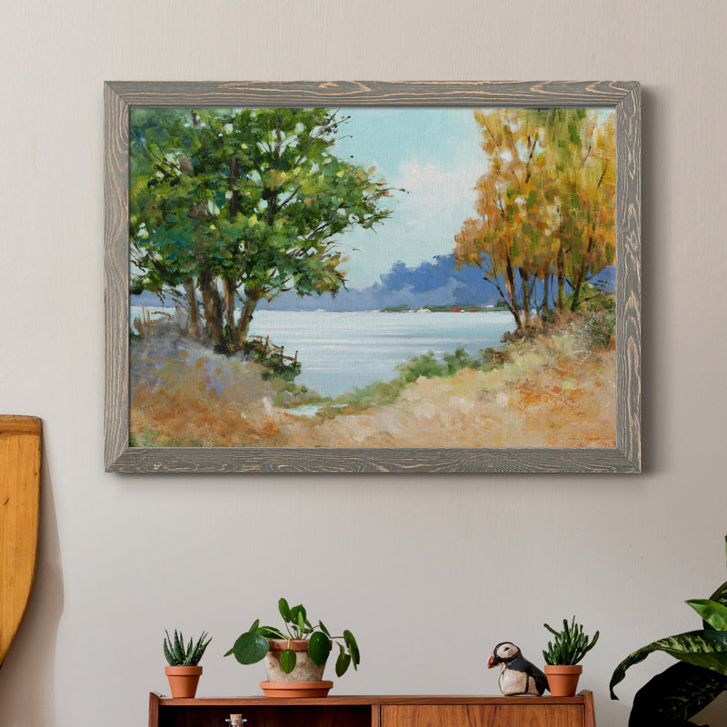 «Fall Day» - Cadre photo, reproduction d'art sur papier, H 31,5 po x l 23,5 po x P 1,5 po, gris