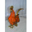Statue coq en bronze Dinah Coq - Taille: L 9 po x l 4 po x H 11 po.
