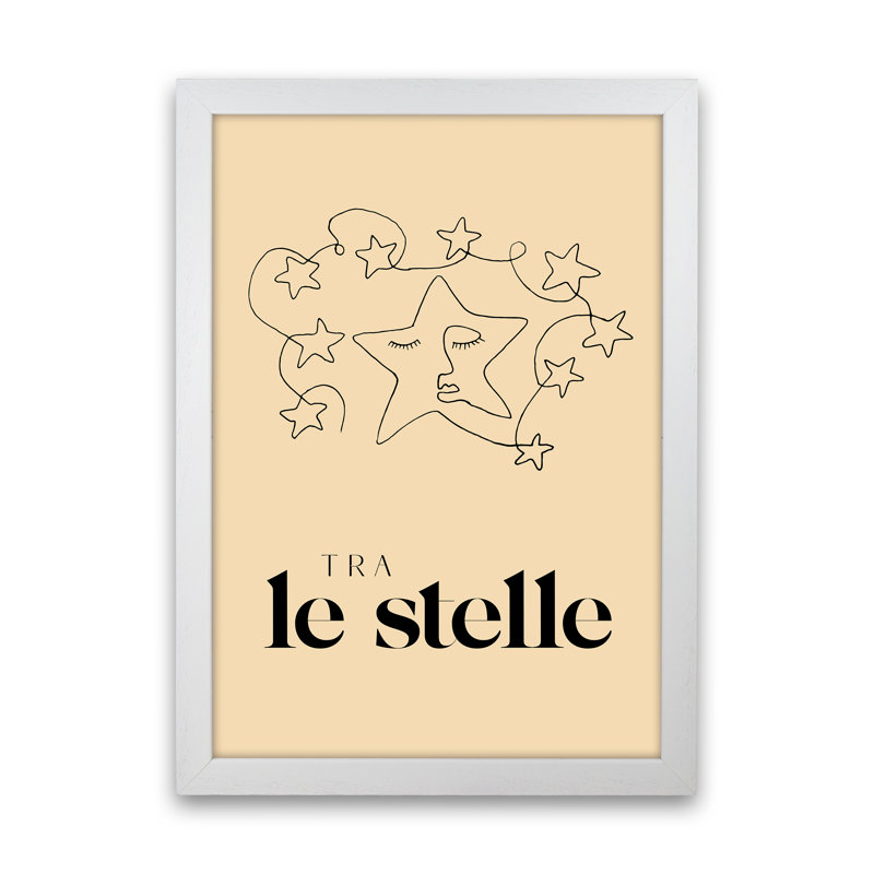 Tra Le Stelle by Planeta444 - Print, 34cm H x 25cm W x 3cm D, White Framed