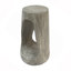 Table d'appoint d'extérieur, table de bout à conception creuse, tabouret de jardin pour patio, table d'appoint décorative pour terrasse de balcon sur la plage, béton léger, texture semblable au bois