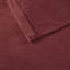 Drap double 4 pièces en teinte bourgogne - 100% confortablement doux et relaxant, brossé deux fois pour le velours Allure, livré avec un drap plat, 2 taies d'oreiller ajustées, lavable à la machine