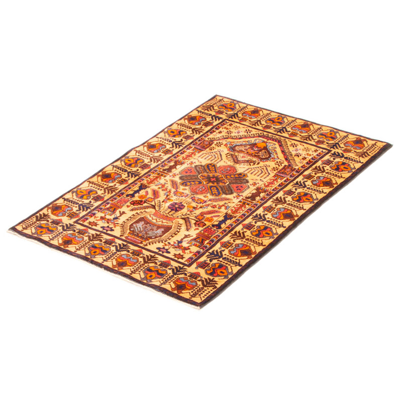 Teimani Orange Rug 2'11" x 4'7"