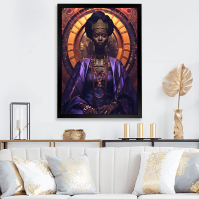 " Gracious African Queen In Purple "