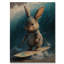Harunobu lapin surfant I - impression sans cadre sur bois-1694397784