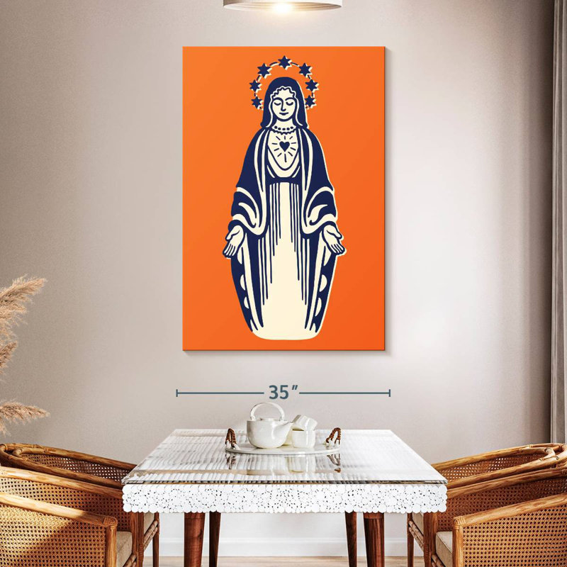 Leisha, Vierge Marie, H 51 po x l 34 po