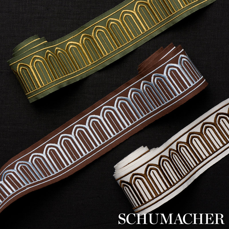 Arches Embroidered Tape Medium, Brown