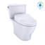 Toilette allongée deux pièces 1,28 GPF avec siège de bidet contemporain S500e TOTO® WASHLET® + Nexus®, coton blanc