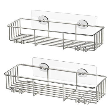 Rebrilliant Luzenia Adhesive Stainless Steel Shower Caddy