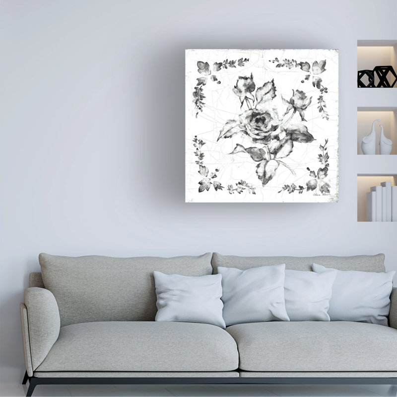 Œuvre d'art sur toile bolaire Cheri Blum, H 14 po x l 14 po, Noir