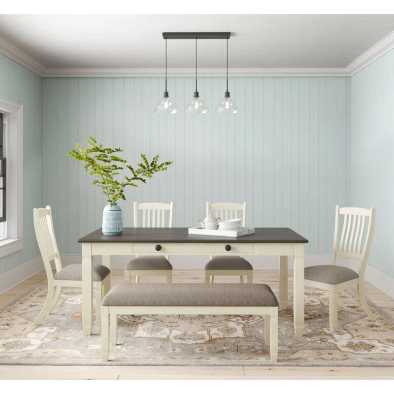 Banc Rockdale, Blanc, Gris foncé