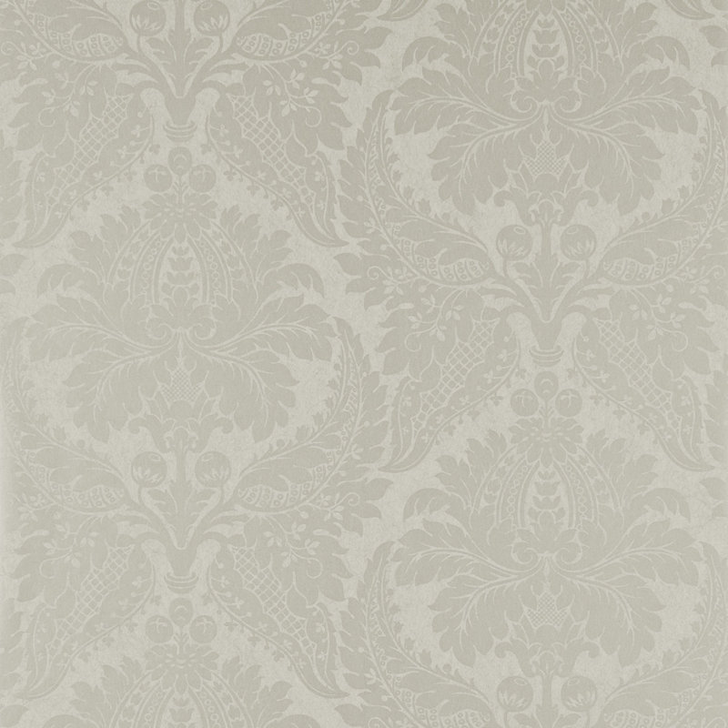 Malmaison Damask Wallpaper, Chalk