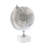 Marble Educational/Geographic Earth White Globe with Marble Base