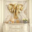 Décoration murale 30,75 "mosaïque argentée en forme de tête de diamant et d'éléphant, art moderne glam-132924048