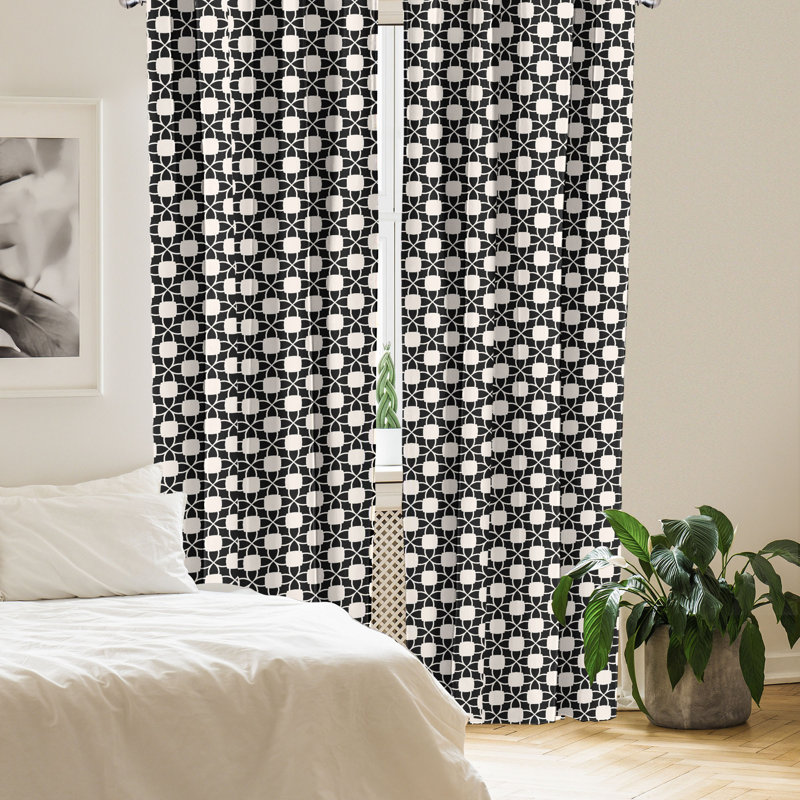 Rideaux 4 panneaux East Urban Home, L 56 po x L 95 po