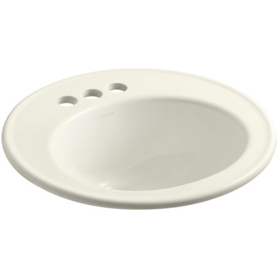 Brookline Circular Drop-In Bathroom Sink with Overflow