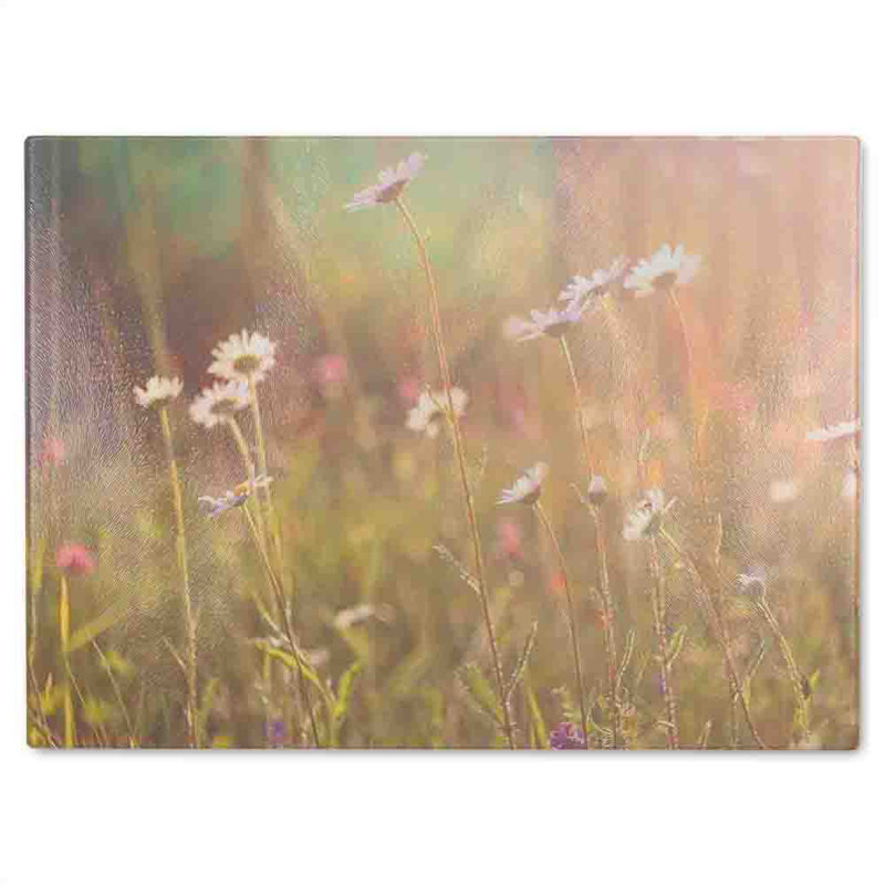 Chamomile Glass Chopping Board