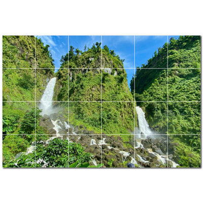 8'' x 8'' Satin Ceramic Decorative Mural