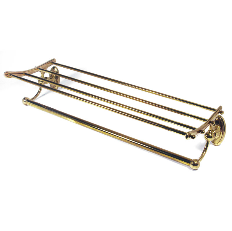 Classic Traditional Wall Shelf, Polished Antique