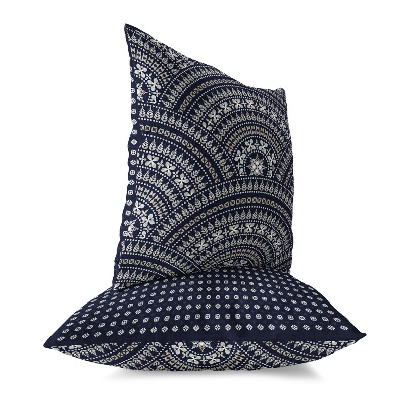 Gridlock Glamour  Square Throw Pillow, 20"H x 20"W, Black/Beige