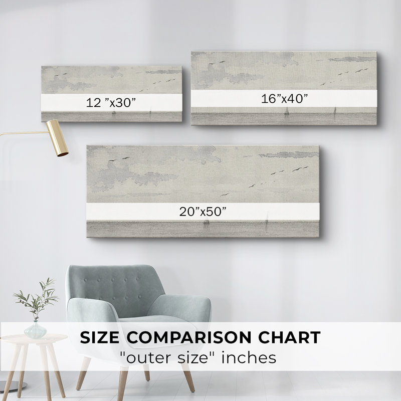 Série paysage - CDL XXIV - Toile tendue avec châssis - Prêt à accrocher, H 20 po x l 50 po