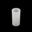 8" White Flameless LED Lighted Flickering Wax Christmas Pillar Candle