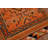 Orange Geometric Oushak Oriental Runner Rug 3x11