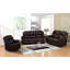 Fauteuil inclinable en cuir noir