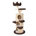 Cream/Dark Brown crown design
