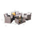 Colvin All Weather Wicker/Rattan 4 - Person with Cushions-55046315