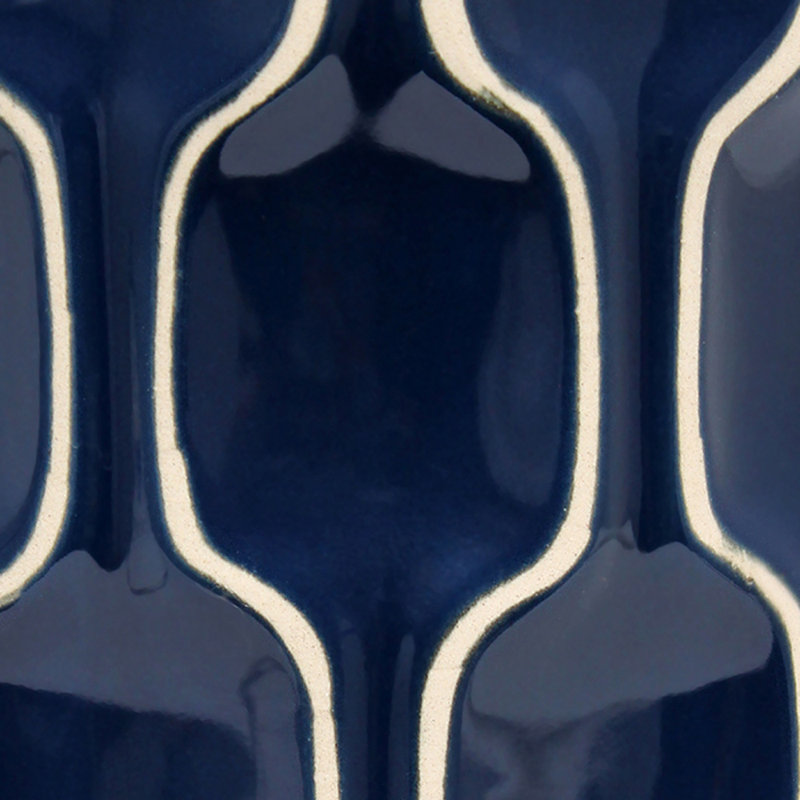 Sophisticated Blue and White Handpainted Resin Table Lamp