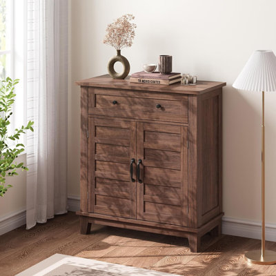 Armoire de rangement Farmhouse, tablette réglable à 3 niveaux