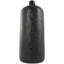 Vase décoratif en céramique noir avec gravures géométriques-874216674
