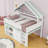 Full-Size Loft Bed With House-Inspired Canopy Roof, Built-In Storage-78106281