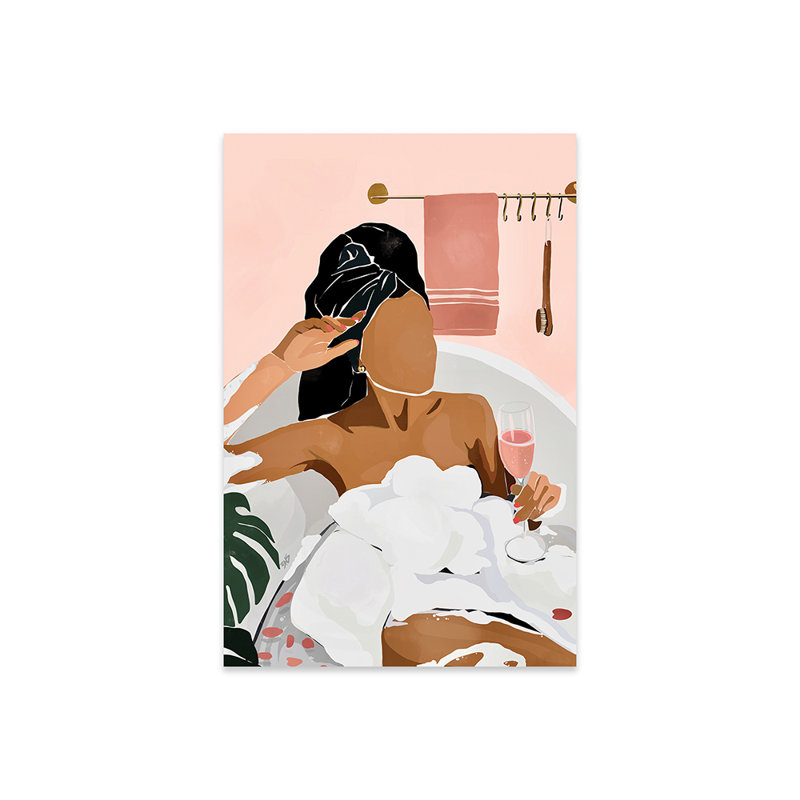 Unwind by - Unframed Graphic Art, 24" H x 16" W x 0.25" D