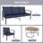 4-Piece All-Weather Wicker Patio Set: 3-Seat Sofa, 2 Chairs,A Tea Table with Cushions - Perfect for Poolside & Backyard-1675884570