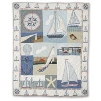 Nautical Weighted Throw Blanket