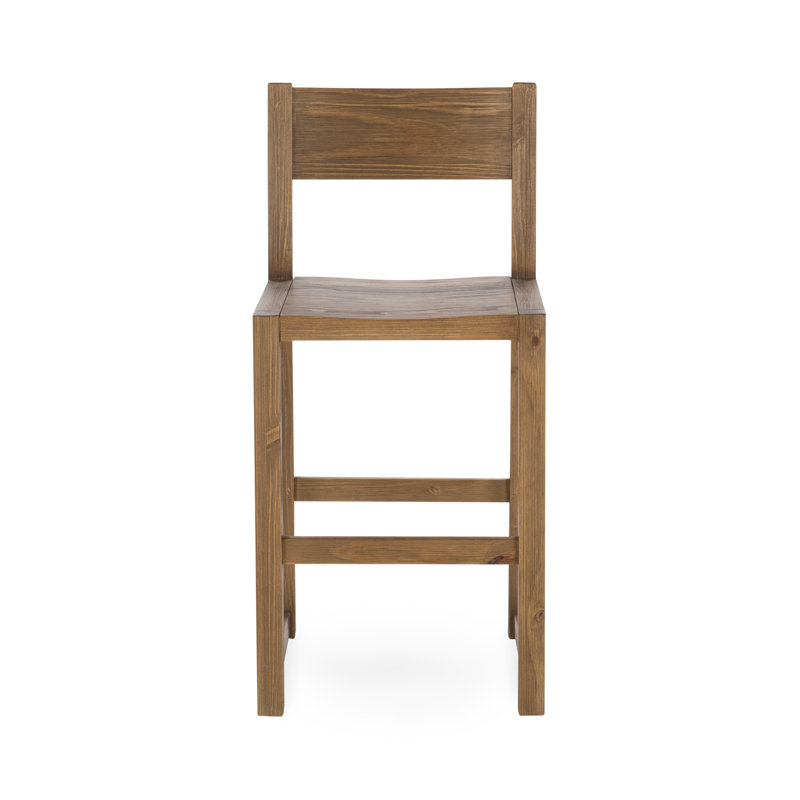 Cabrini Bar & Counter Stool, Counter Stool (24" Seat Height), Honey Brown
