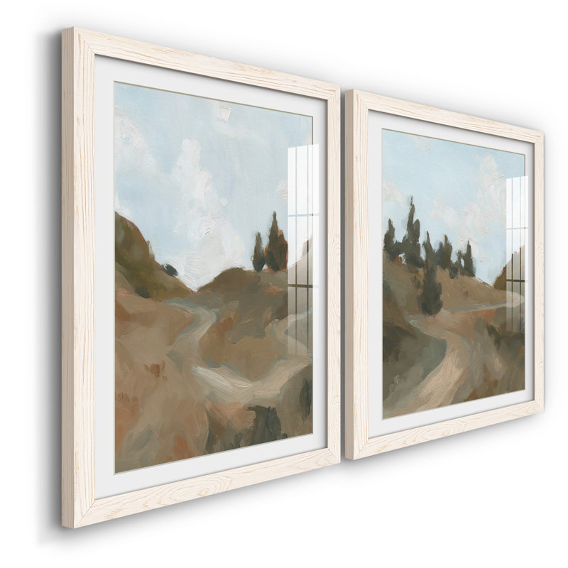 " West Fork Hiking Trail III " 2 - Pieces Painting Print, White, 27.5" H x 75" W x 1.5" D