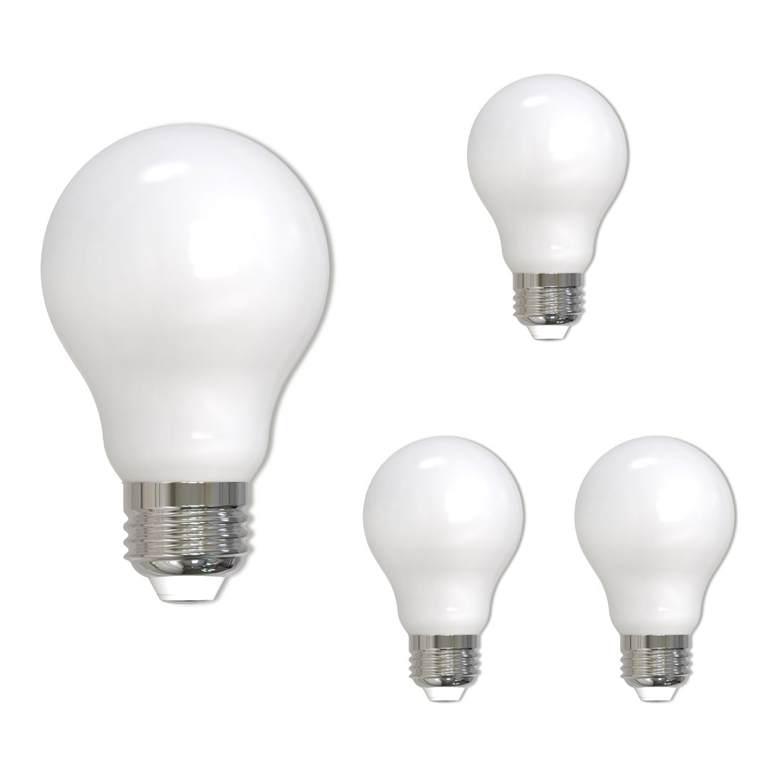 14 Watt (100 Watt Equivalent), A19 LED, Dimmable Light Bulb, Milky E26/Medium (Standard) Base (Set of 4) Bulbrite Industries