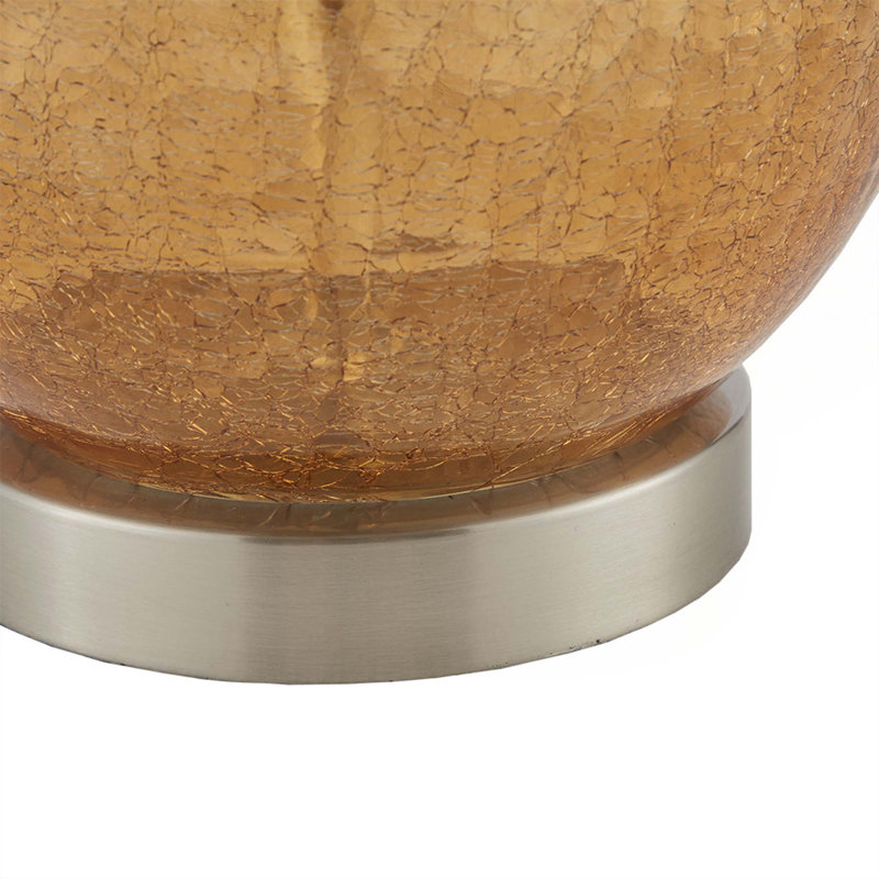 Lampe de table en verre Cortina Ombre, ensemble de 2, Bleu, Blanc